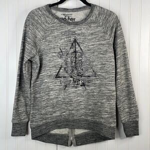 Harry Potter Women’s Size XS Gray Crew Neck Long Sleeve Sweatshirt